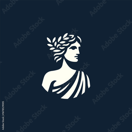 Majestic Greek Lady Logo