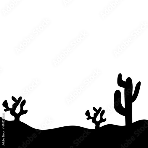 Cactus Silhouette Design