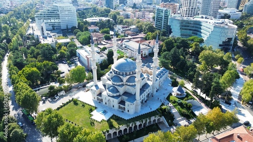 Photos Aerial View of Namazgah Mosque in Tirana, Albania