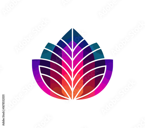 Abstract leaf shape design