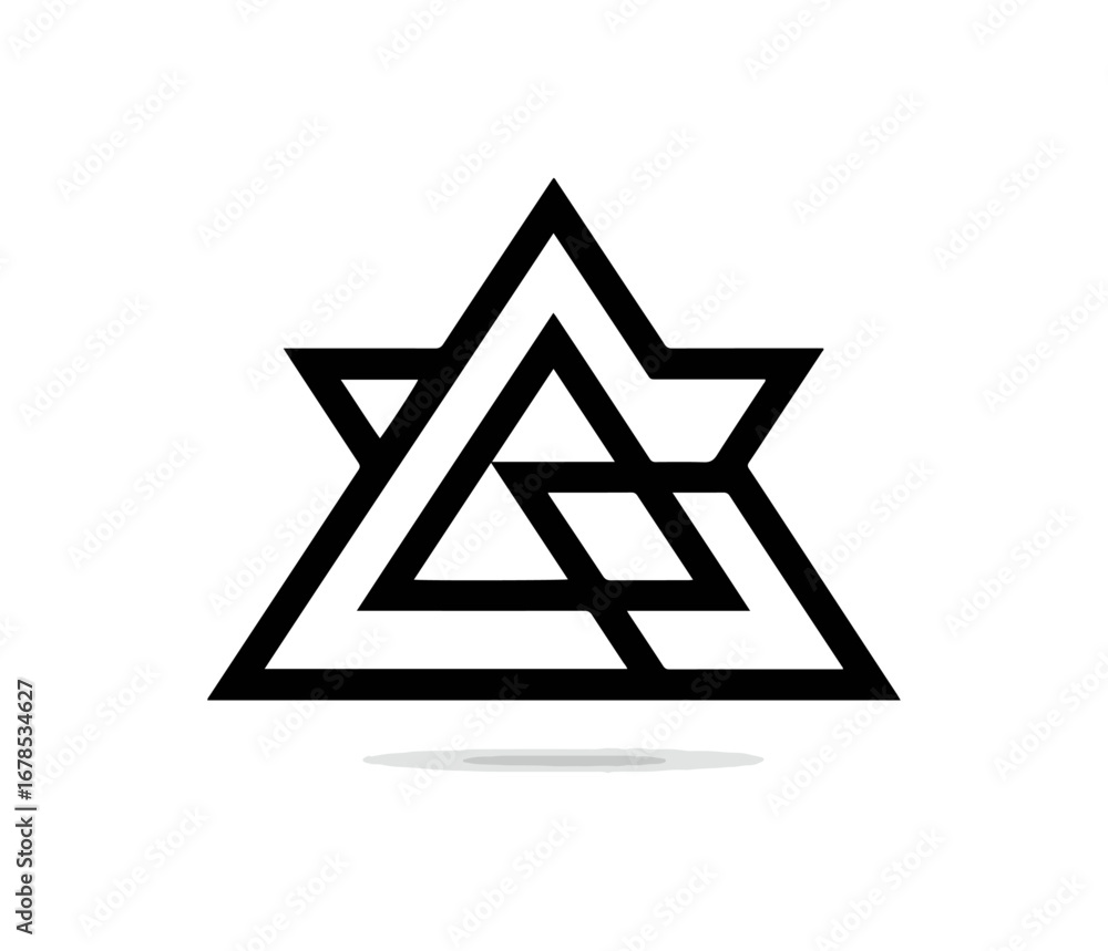 Fototapeta premium Geometric abstract triangle graphic design
