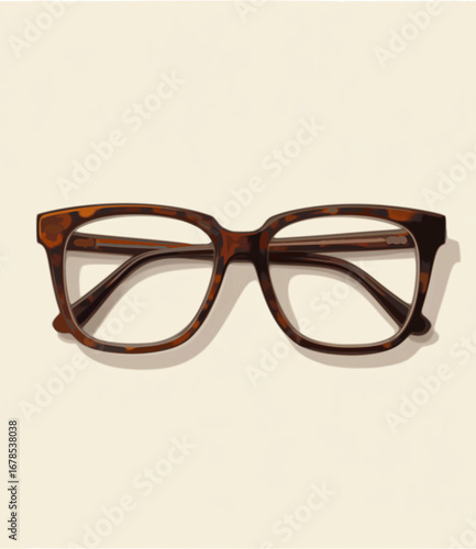 Retro Rectangular Glasses Icon