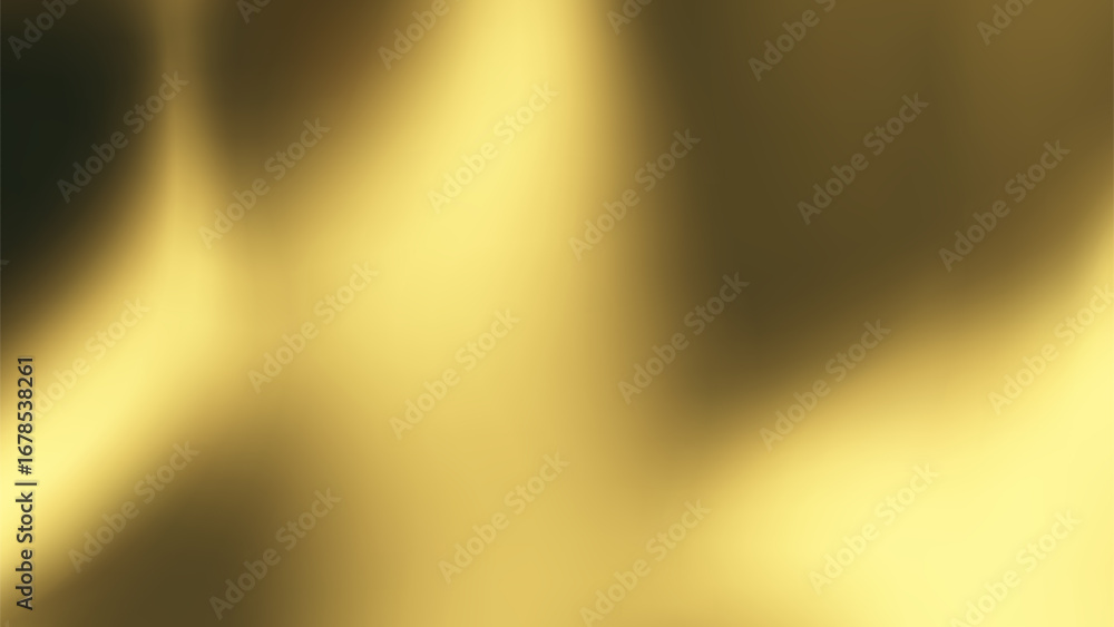 Naklejka premium Silk gold background with liquid satin wave on golden fabric cloth for luxury elegance. Smooth abstract flag design with vector gradient and 3d ribbon color.
