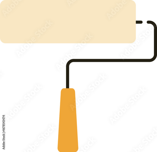 ペイントローラーのベクターイラスト素材