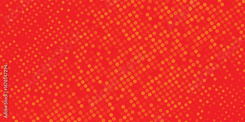 Dots halftone orange color pattern gradient texture with technology digital background. Dots pop art comics with summer background. modern pattern