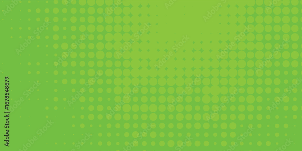 Fototapeta premium Dots halftone yellow green color pattern gradient texture background comics design modern arts
