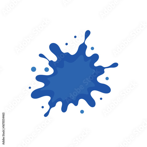 abstract pink blue green paint splash