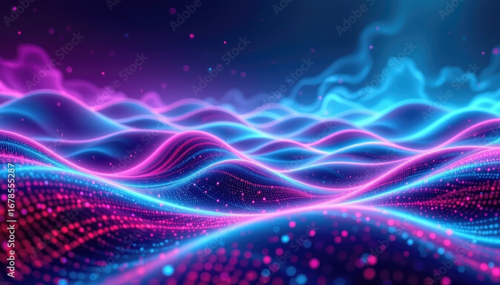 Obraz premium Digital Waves