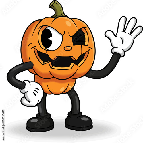 a Winking, Mischievous Jack-O'-Lantern