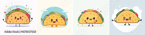 Chapati vector bundle of adorable cartoon characters combined into a fun and creative set.
