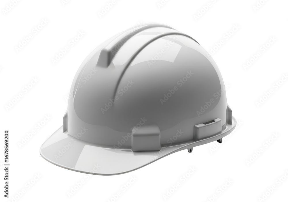 Fototapeta premium White hard hat mockup isolated on transparent background