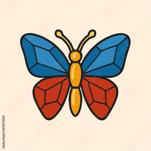 butterfly on a white background