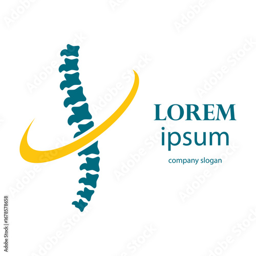 spine pain treatment and therapy logo design