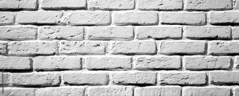 Fototapeta premium White Painted Brick Wall