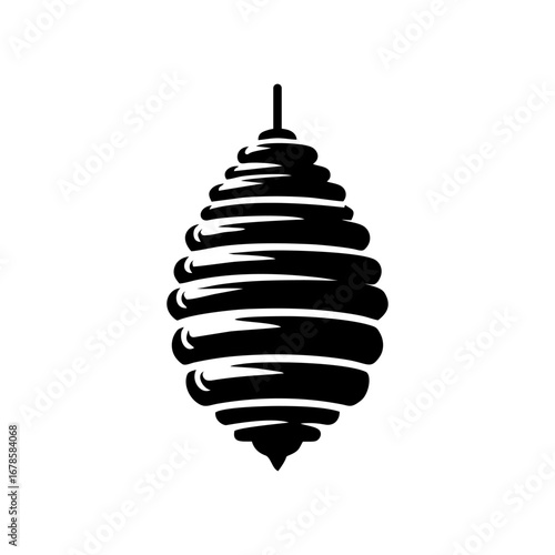 beehive silhouette vector template