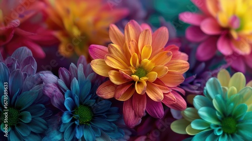 Vibrant bouquet of colorful flowers (1)
