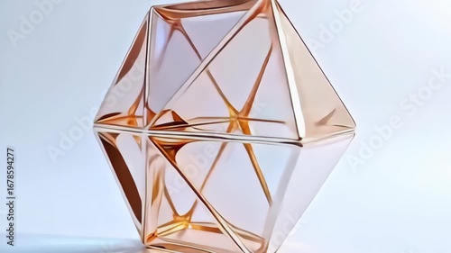 indium ampere breathless display, ampere hexangular speck pee of mirroring transparent panel splay some it axis, showcasing ampere proportionate flux of smooth pastel and metal shades which