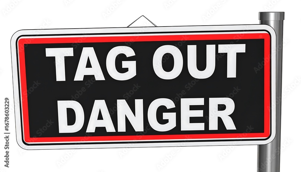 Fototapeta premium Warning sign, caution, danger