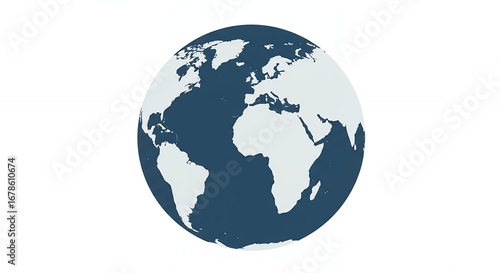 Simple earth globe illustration
