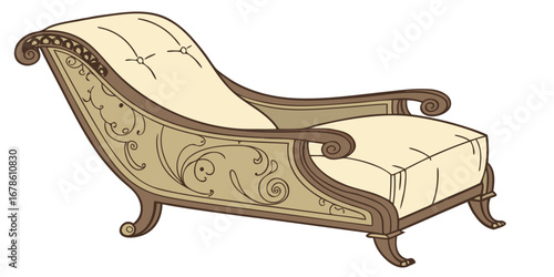 A drawing of a chair with a cushion that says'the chair is a chair '
