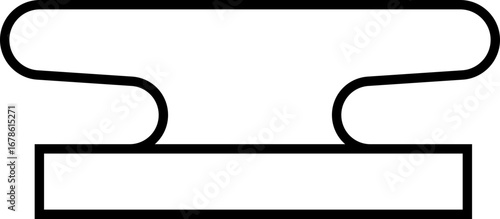 Mooring Icon , Featuring Anchor, Rope, Dock, Ship, Boat, Pier, Nautical Knot, Buoy, Chain, coil, fender, anchor chain, dock ring, buoy, and Marine Equipment Symbols in Simple Modern Vector Style,