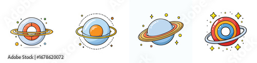 magnetosphere vector pack in contemporary style with balanced composition.