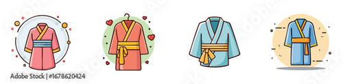 kimono vector pack in contemporary style with balanced composition.