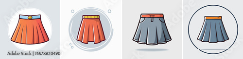 skirt vector pack in contemporary style with balanced composition.
