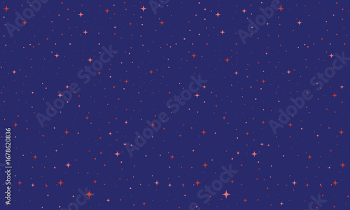 Indigo Festive Burst. Modern New Year Background with Dot and Star