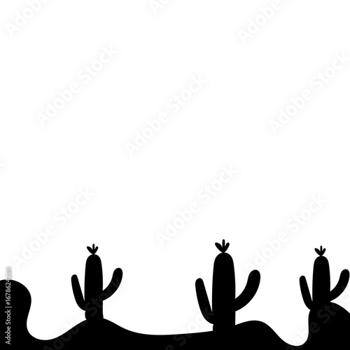 Cactus Silhouette Design