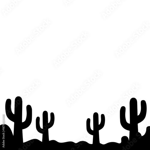 Cactus Silhouette Design