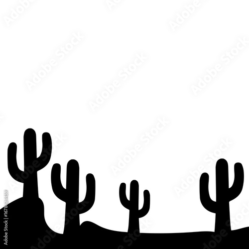 Cactus Silhouette Design