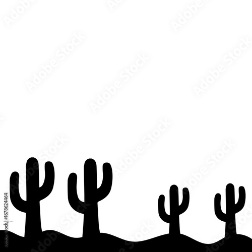 Cactus Silhouette Design