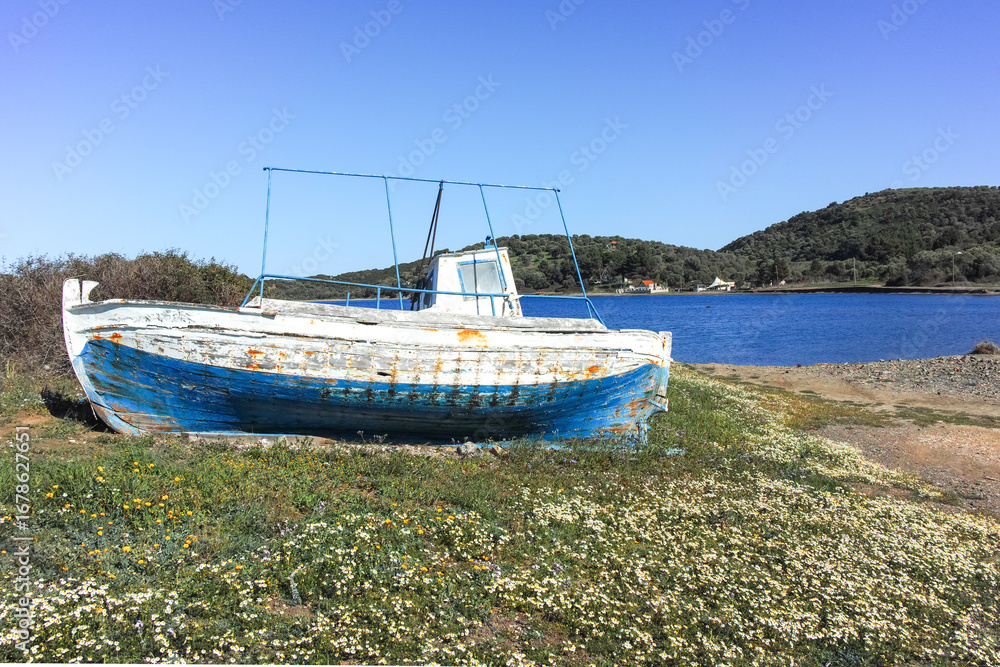 Fototapeta premium Kassandra coastline near near village of Xina, Chalkidiki, Greece