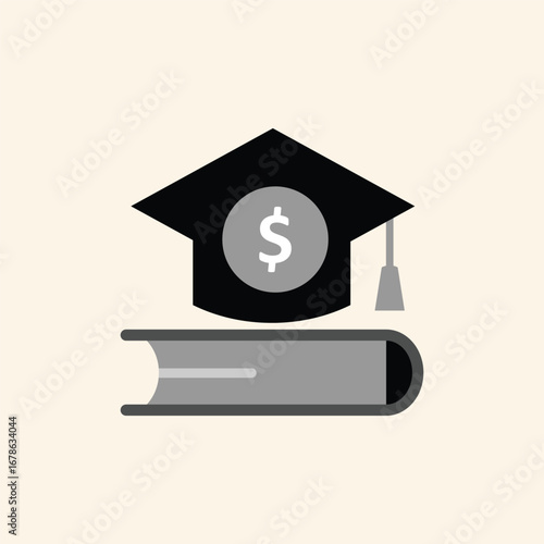 Invest in your future smart education financial success concept with graduation cap and money