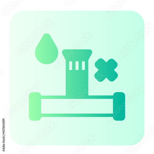 no irrigation gradient icon