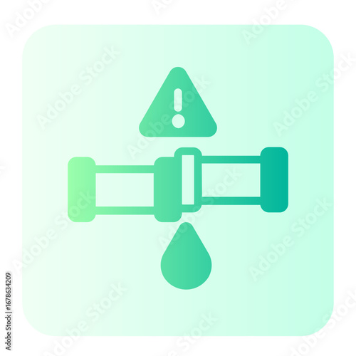water leak gradient icon