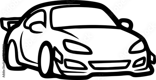 車とエアロ装着のピクトグラム
