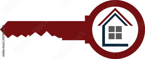 Key shape with house shape