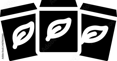 Tea Sachets Glyph Icon