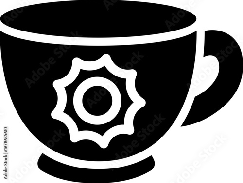 Tableau sur toile Morning Tea Glyph Icon