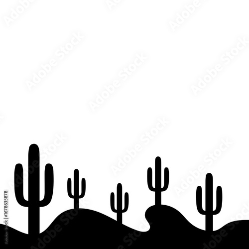 Cactus Silhouette Design