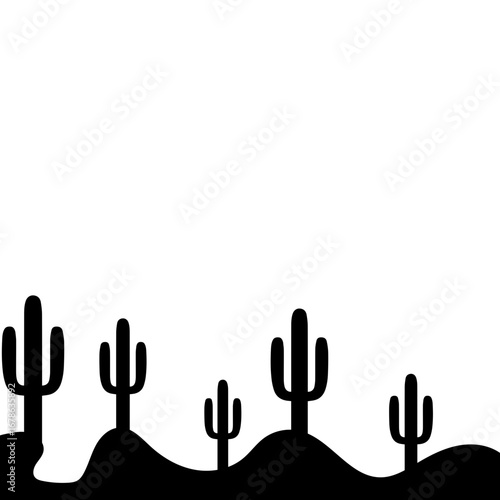 Cactus Silhouette Design