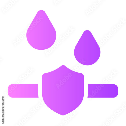 water resistant gradient icon