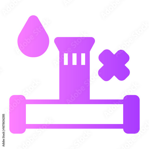 no irrigation gradient icon