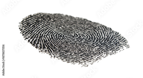 Close-up of a Fingerprint Impression