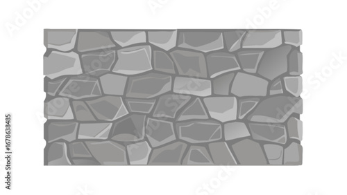 Seamless stone wall texture background for games and design projects gray rock pattern illustration 100 char