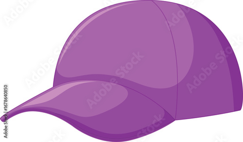 purple hat isolated on white