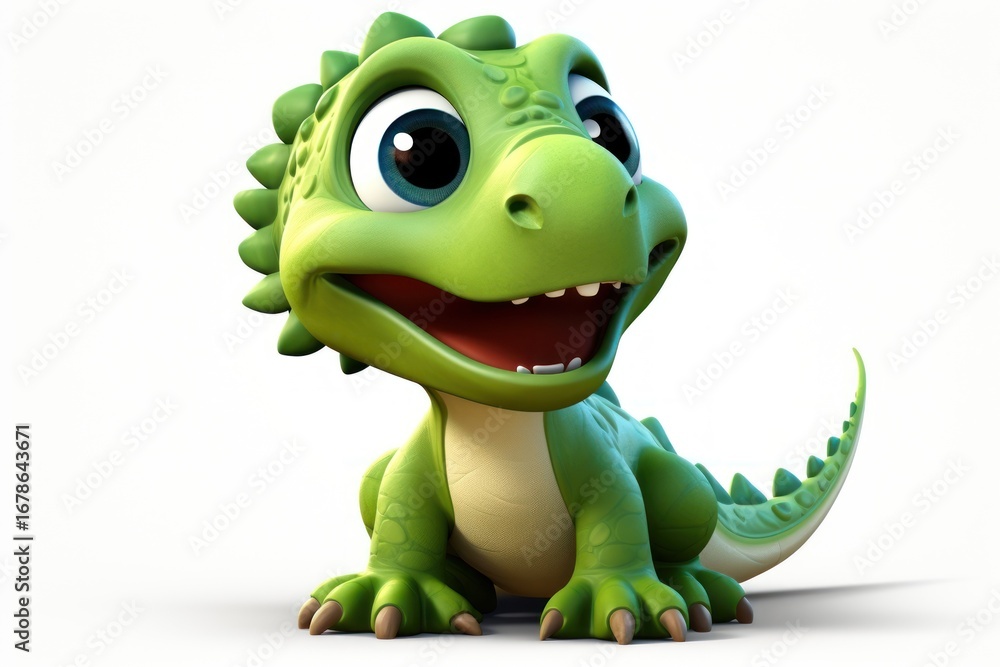 Fototapeta premium Dinosaur reptile cartoon animal.