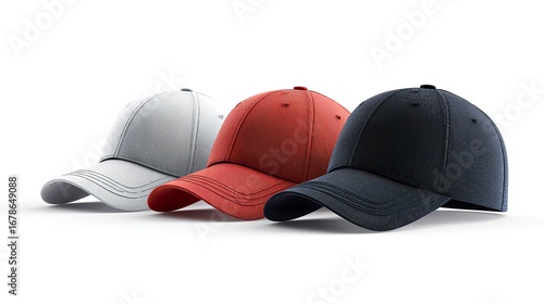 Baseball cap mockup colors variety design